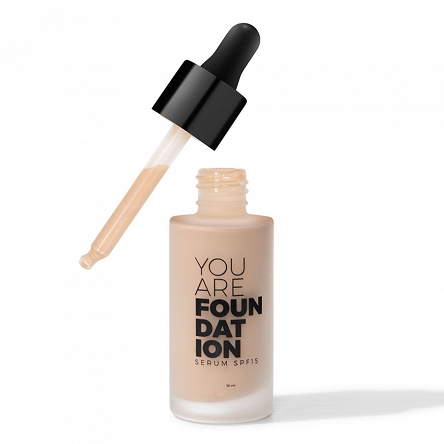 Podkład do twarzy serum SPF 15 | Caramel