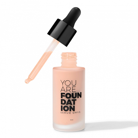 Podkład do twarzy serum SPF 15 | Latte